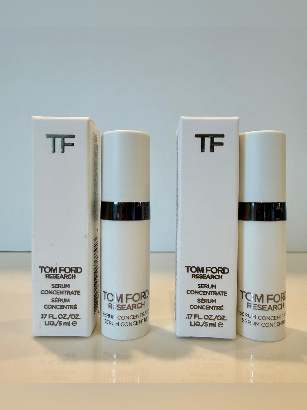 Lot of 2 Tom Ford Research Serum Concentrate Travel Size 0.17oz/5ml Each, NIB